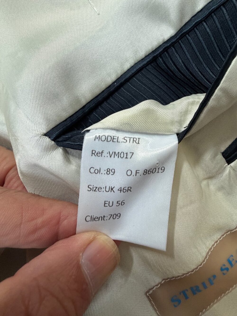 MARK & LONA FER Collection Strip Search Warrant Jacket - UK 46R-Navy/Black NWOT - Picture 10 of 14
